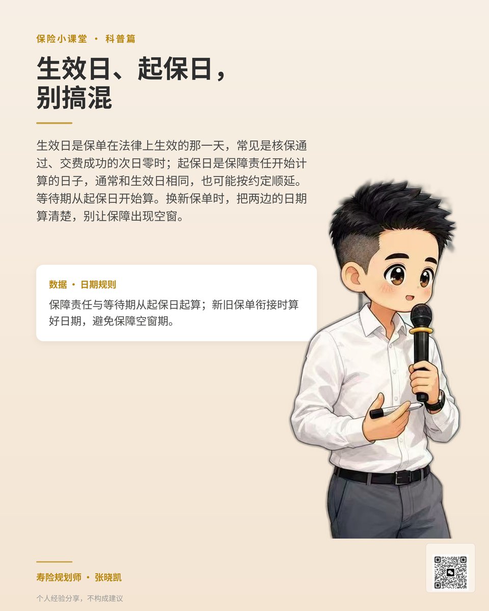 生效日起保日